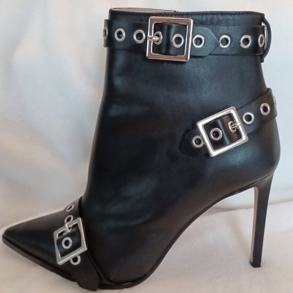 DIESEL HEELED FEMME-D D-STRAP BOOTS - Picture 1 of 7